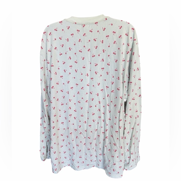 SKIMS Boyfriend Cloud Cherry Print Pajama Top size 3X - Picture 3 of 6